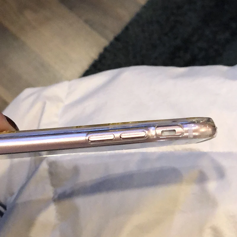 Блестящий чехол с блестками для iphone 6 6s Plus 7 8 Луной космосом звездами блестящие
