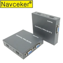 2019 New IP Network 200M Extensor VGA Via Cat5e Cat6 1080P RJ45 VGA Extender Over TCP IP With 3.5 mm Stereo Audio & VGA Loop Out