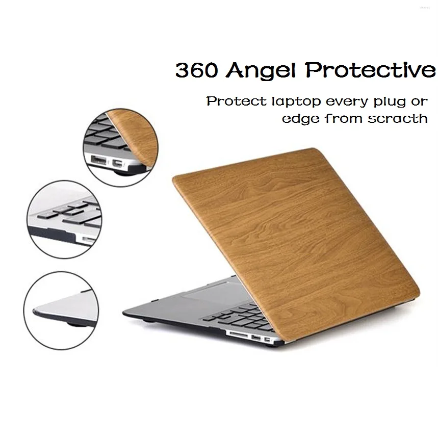 Печатный чехол для Macbook Pro 15 Touch bar 2018 Деревянный Жесткий A1990 A707 Mac book Air Retina 11 12 13