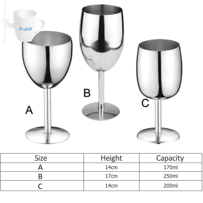 5,8 унций 170 мл 6,8 унций 200 мл 8,5 унций 250 мл нержавеющая сталь бокал для вина Кубок для шампанского стекло кухонные инструменты вечерние принадлежности - Цвет: Белый