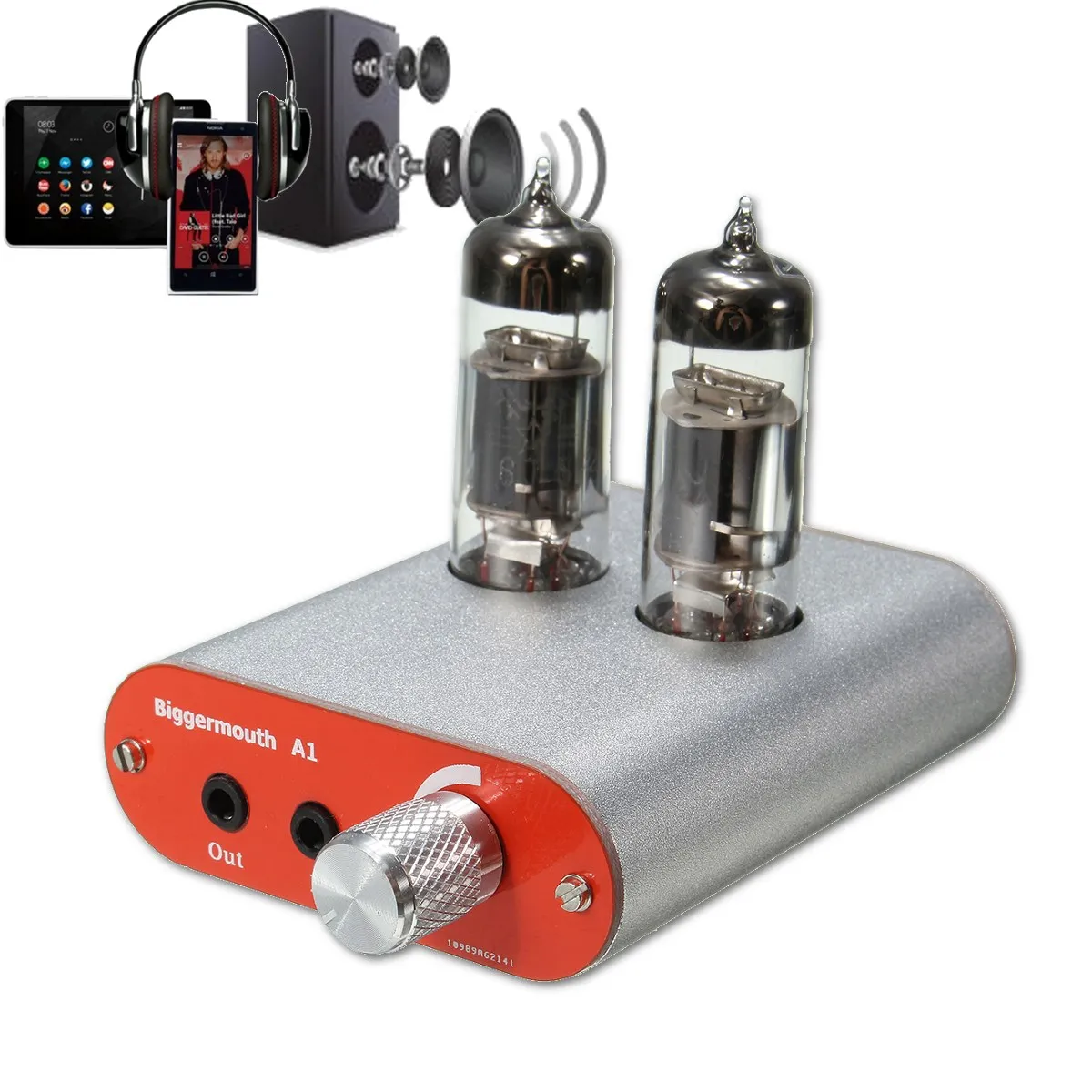 

2018 New Professional Headphone Amplifier New DIY Amp HIFI Fever Level Audio Headphone Amplifier 6J5 Tube Valve Multi Hybrid