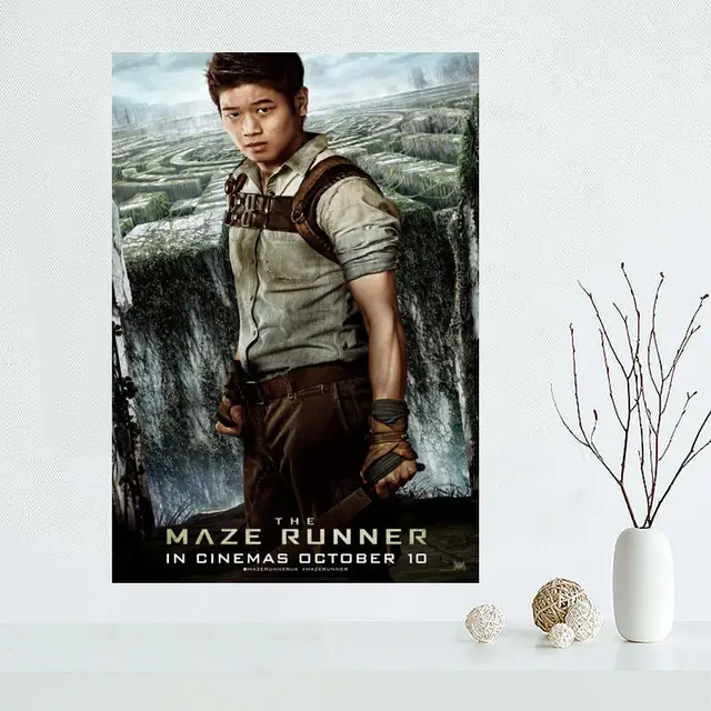 Custom maze runner 01 Home Decor modern For Bedroom Wall Fabric Silk