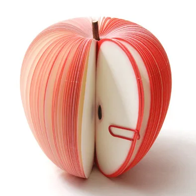 

(1Pcs/Sell) Simulated Apple Fruits Memo Notebooks Notepads Christmas Gifts Diary for Drawing Painting Office School Stationery