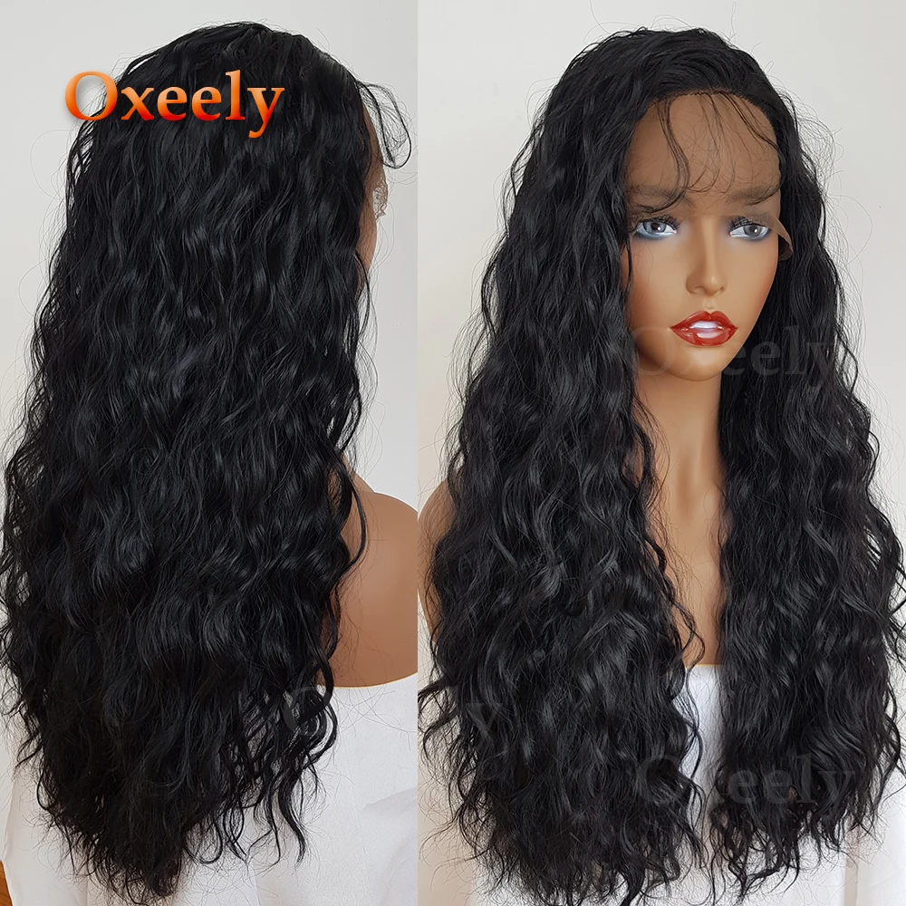 Oxeely-Black-Color-Long-Loose-Hair-Synthetic-Lace-Front-Wigs-Glueless-with-Baby-Hair-Synthetic-Lace (2)