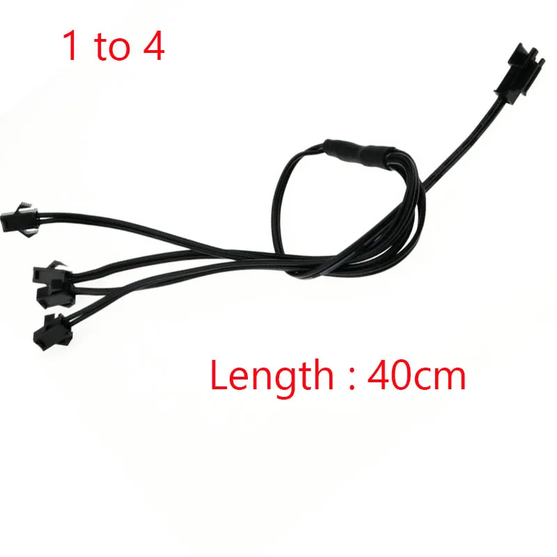 

40CM 5/4/3/2 in 1 Splitter Cable For EL Wire Neon Light LED Rope Strip Light Conected With Inverter