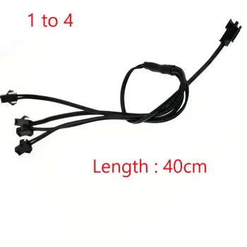 

40CM 5/4/3/2 in 1 Splitter Cable For EL Wire Neon Light LED Rope Strip Light Conected With Inverter