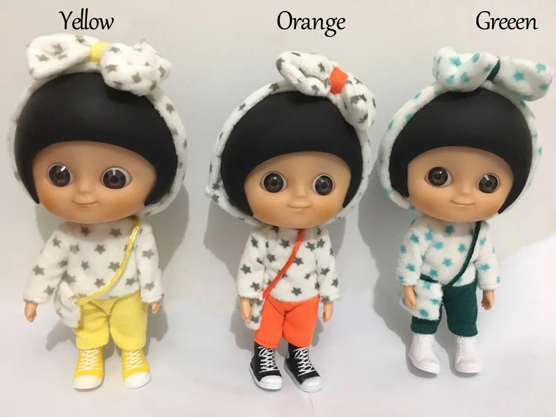 

QBTD IXDOLLS YELLOW ORANGE GREEN CUTE STAR IXTOY FOR GIFTS
