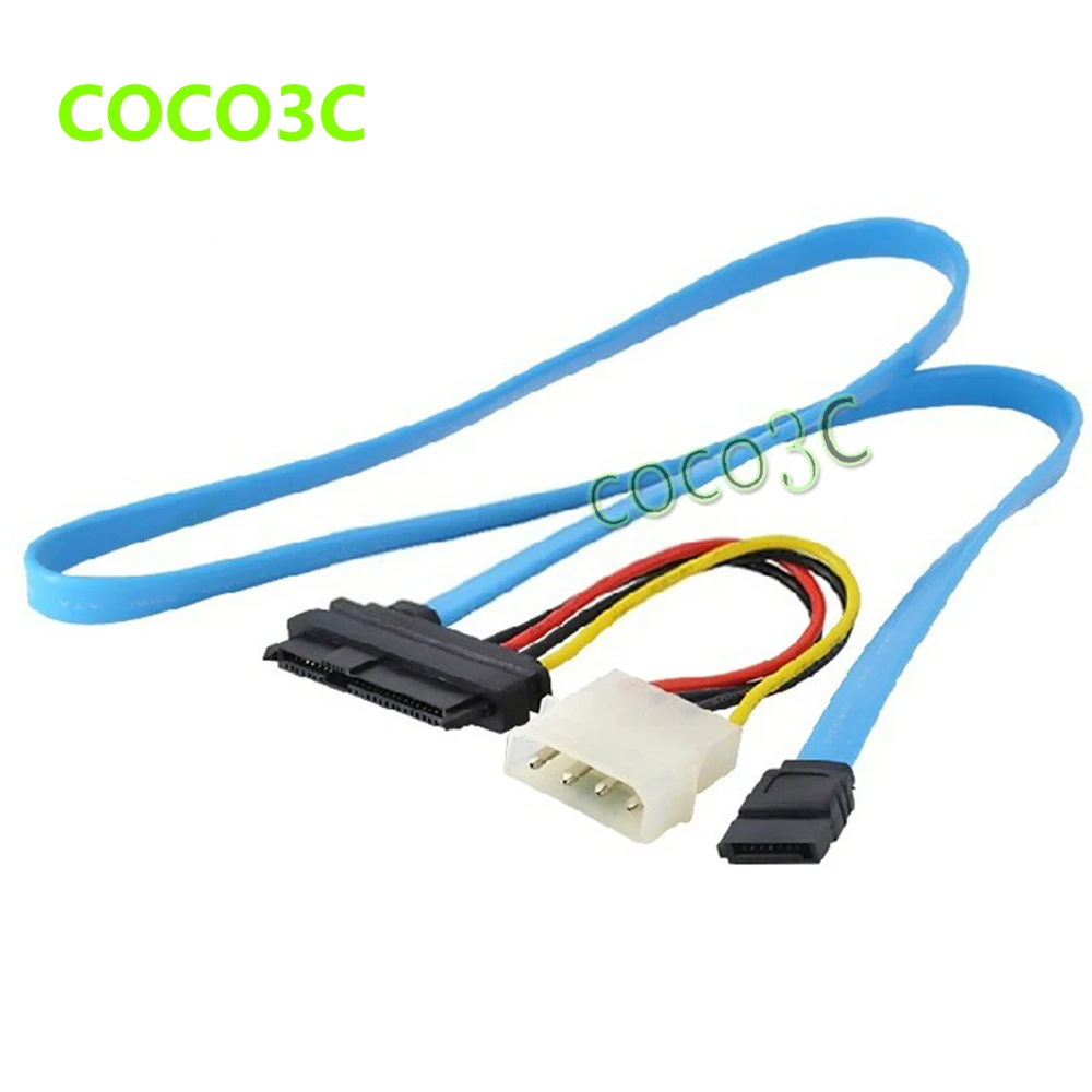 

Free shipping 0.5M SAS 29PIN HDD to 7pin SATA Data and 4pin IDE port 29 pin SFF-8482 SAS Cable