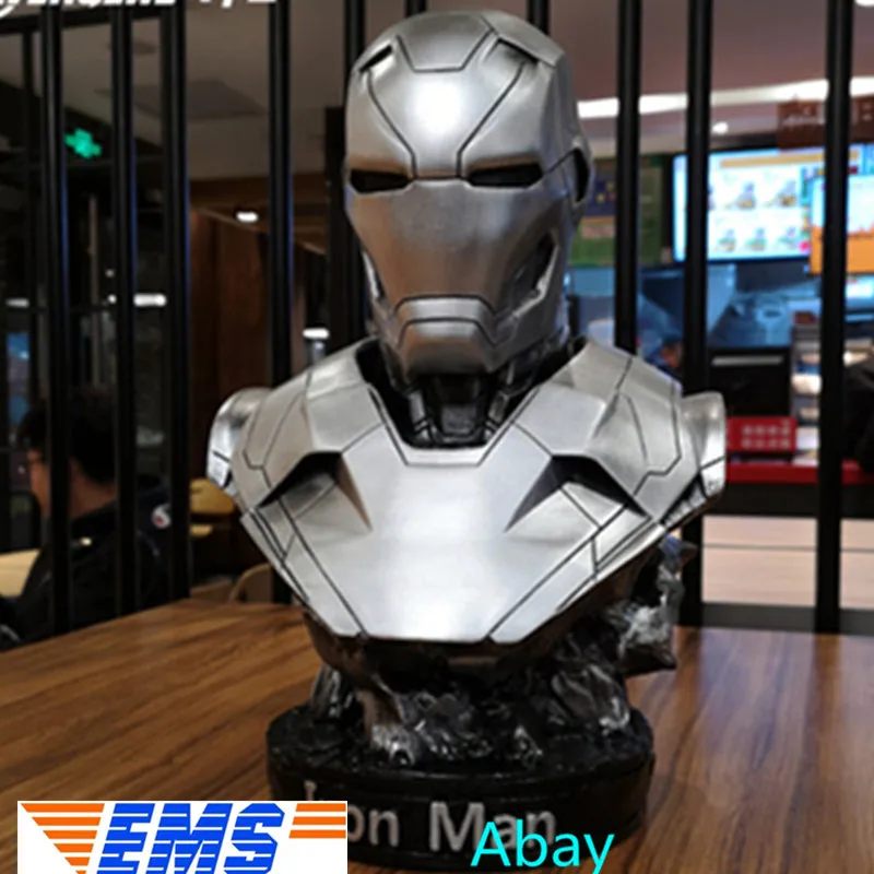 

4 Colors The Avengers Iron Man Tony Stark 1/2 scale Patriot Statue Photo Or Portrait Art Craft Resin Action Figure Toy 36CM J187