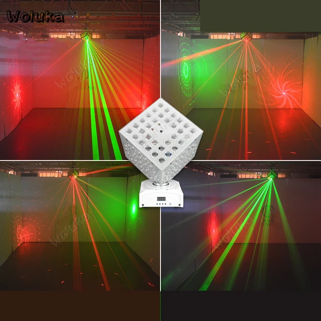 Rubik's Cube Shape Magic Ball Led Beams Video Beam Disco Ball