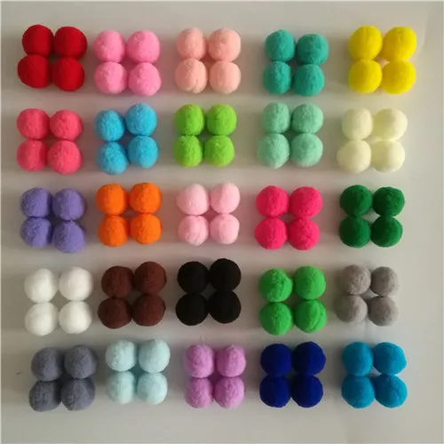 500 шт 30 мм 46 цветов помпон мех мягкий плюшевый шар для шитья на ткани ремесло DIY домашние аксессуары для украшения одежды