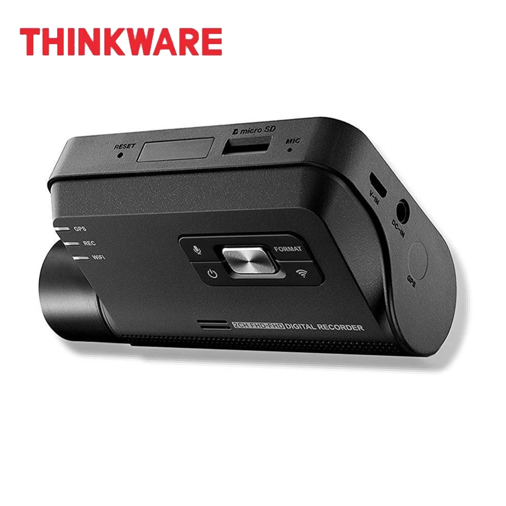 

Thinkware Dash Cam F800 PRO Video Recorder 1 Channel Black HD Box Car DVR Micro SD Card Hardwiring Kit