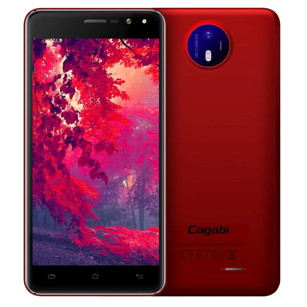 VKworld Cagabi One мобильный телефон 5,0 дюймов ips MTK6580A четырехъядерный Android 6,0 1 Гб ram 8 Гб rom Двойная Вспышка gps FM фонарик - Цвет: Red