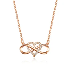 1 шт бесконечное сердечка zirocn кулон ожерелье для отдыха вечерние аксессуары ювелирные изделия для женщин