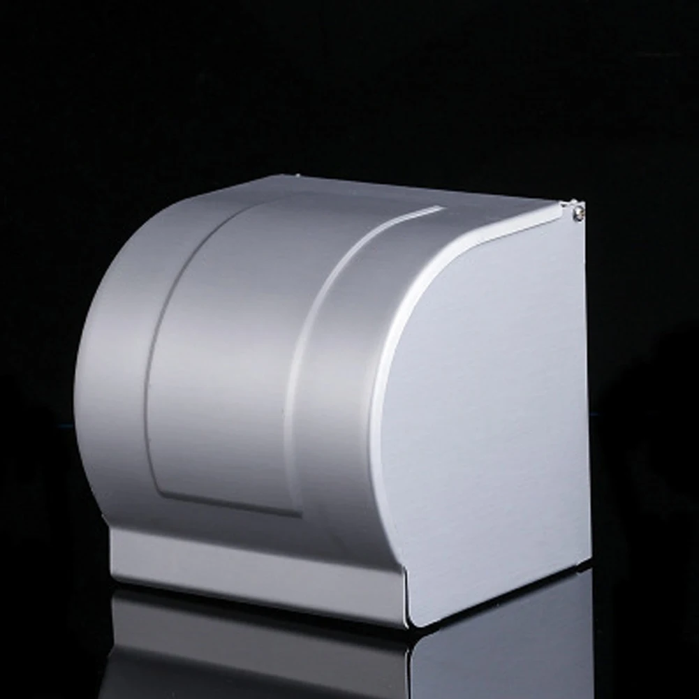 

Toilet Paper Rack Space Aluminum Tissue Box Roll Paper Rack All Closed Waterproof and Dustproof Paper Towel Rack