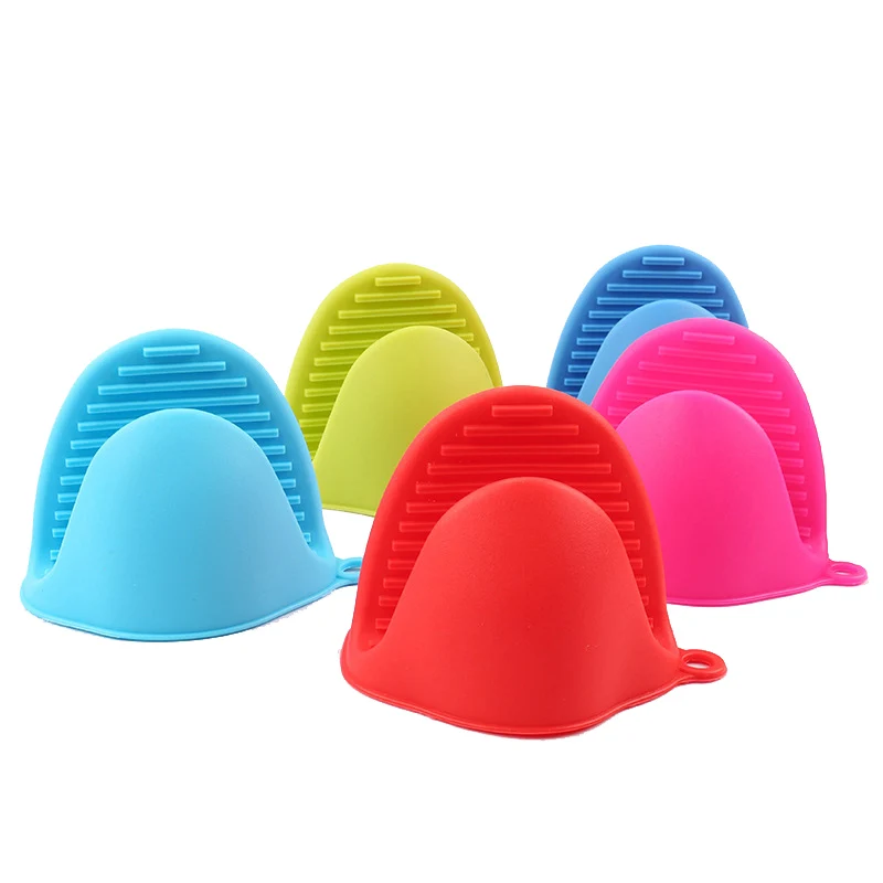 

Silicone Heat Resistant Oven Mitts Gloves Anti-slip Cooking Pinch Grips Pot Holder Kitchen Bakeware