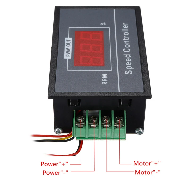 PWM 6-60V 30A цифровой регулятор скорости двигателя регулятор с цифровым дисплеем DAG