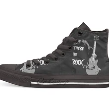 LET THERE BE ROCK/Повседневная парусиновая обувь с высоким берцем; кроссовки; Прямая поставка