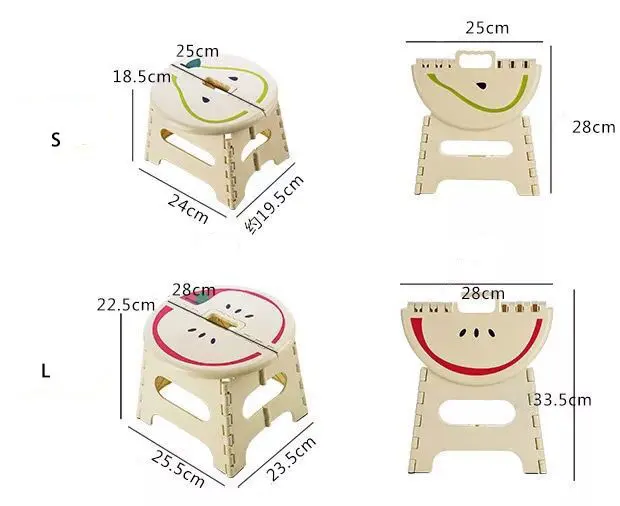 Складной пластиковый портативный нескользящий семейный Маленький стул для взрослых и детей портативный толстый маза маленькая скамейка