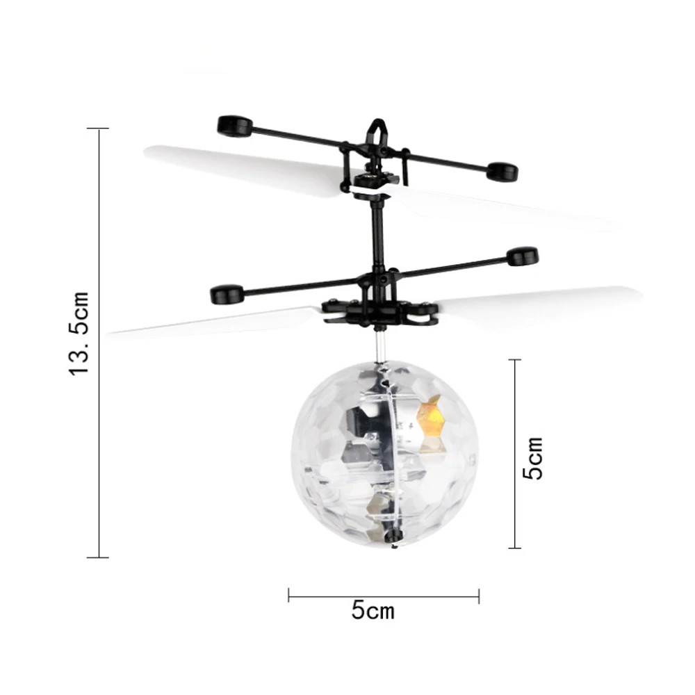 Креативный датчик зондирования летательный аппарат красочный Летающий сверкающий шар Встроенный светодиодный светильник для детей подростков электрические детские игрушки подарки