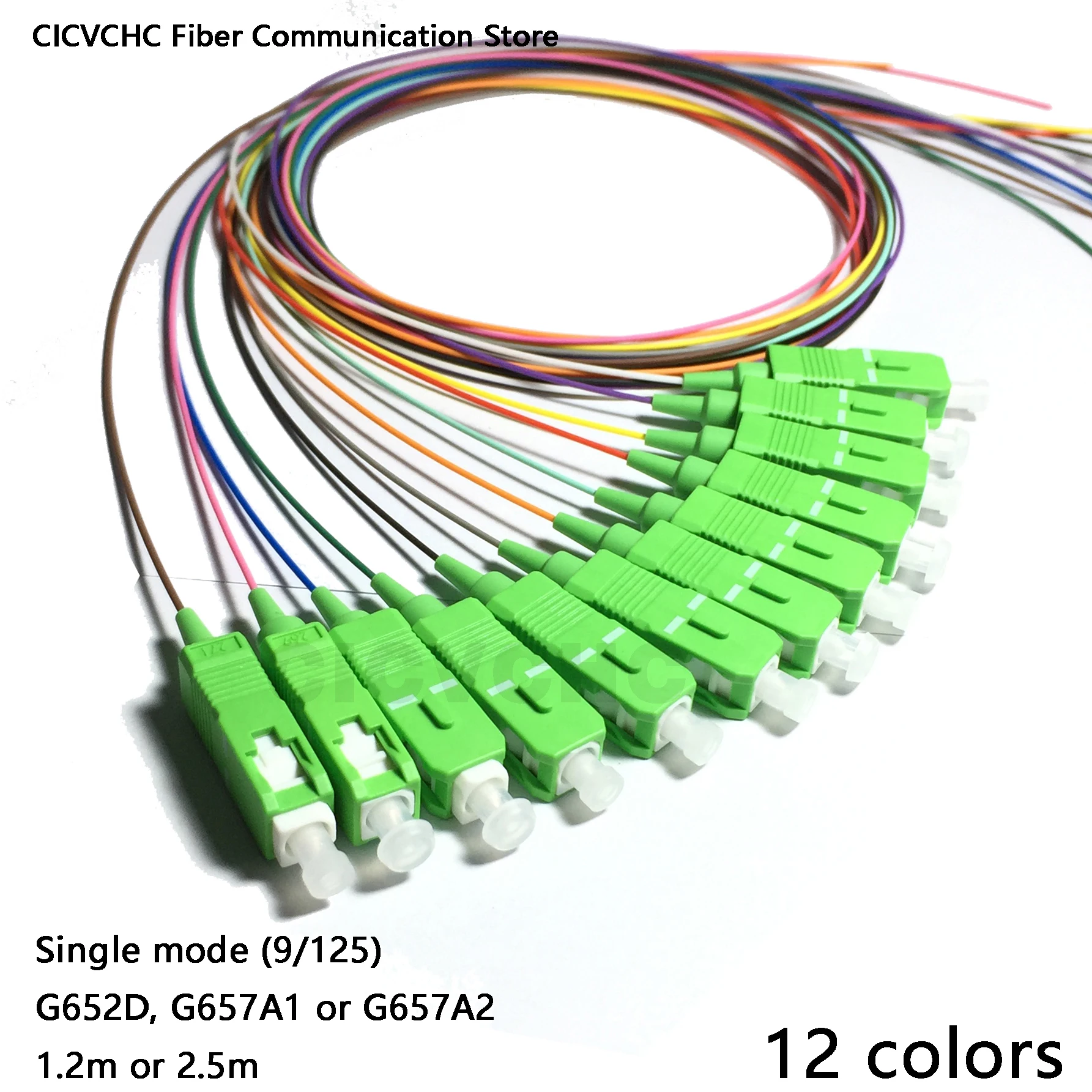 12 цветов SC/APC Pigtail SM(9/125) G652D G657A1 G657A2/волоконно оптический Pigtail|fiber pigtail|fiber optic pigtailsc sc |