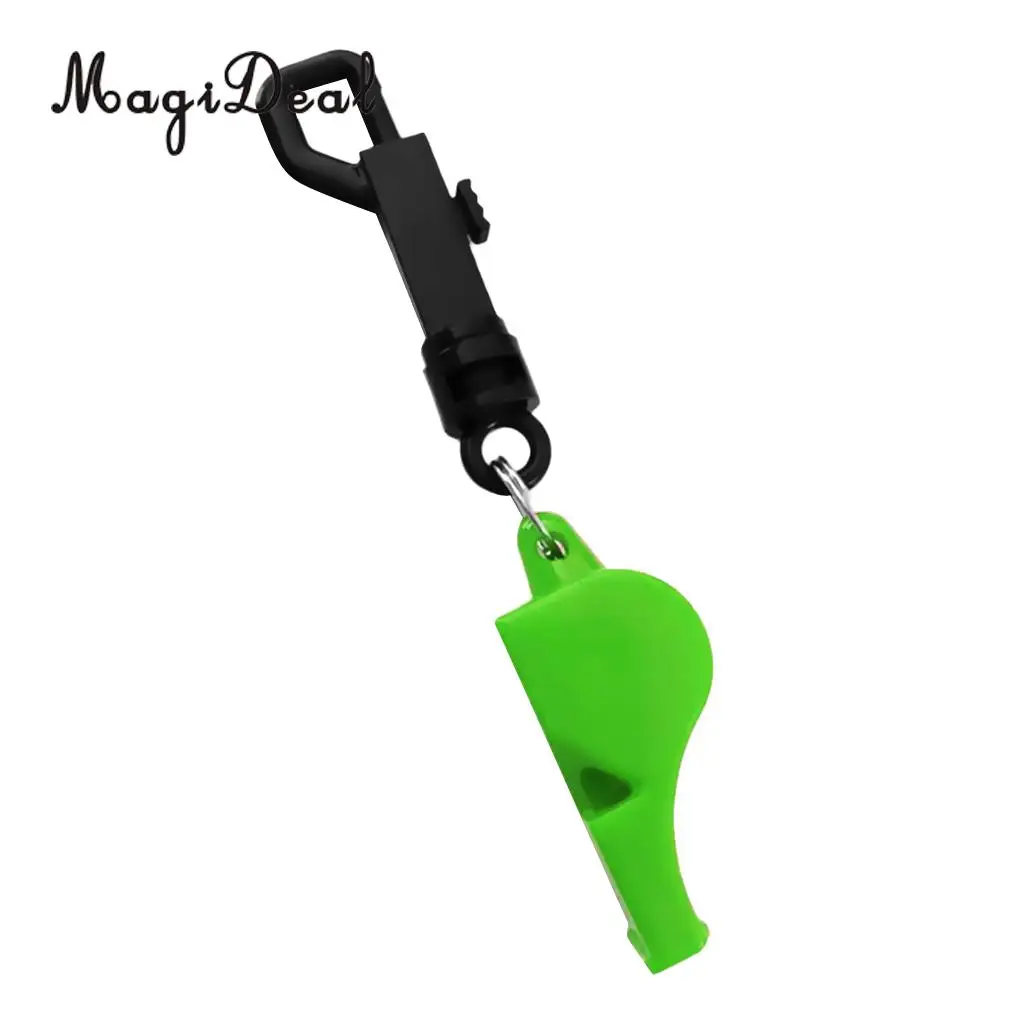 MagiDeal Outdoor Emergency Safety Marine Police Underwater Survival Whistle with Belt Clip