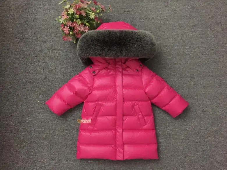 Детский пуховик, костюм зимний комбинезон для девочек, русская детская парка, куртка модный детский зимний костюм толстое длинное пальто, 80 до 150 - Цвет: 16