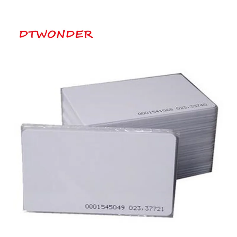 Dtwonder 20 шт./лот TK4100 EM4100 rfid ID карты, смарт пустых карточек 125 кГц DT125cards - Цвет: 125khz cards