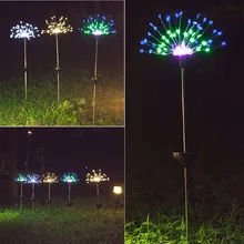 Дропшиппинг 90 СВЕТОДИОДНЫЙ садовые, на солнечной энергии свет Рождественские огни Открытый фейерверк светодиодный светильник лужайки