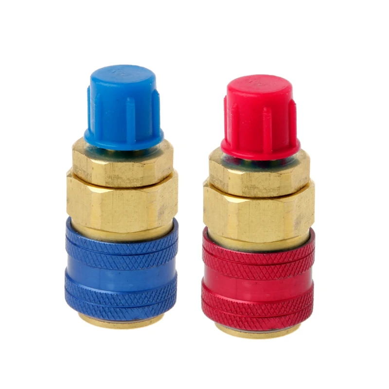 1 Pair R134A H/L Air Conditioning Refrigerant Adjustable Auto Connector
