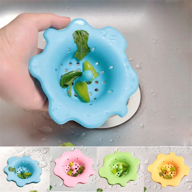 

1Pcs Kitchen Gadgets Fashion Kitchen Accessories Sink Strainer Waste Disposer Plug Drain Stopper Filter Kitchen Accessories. Q