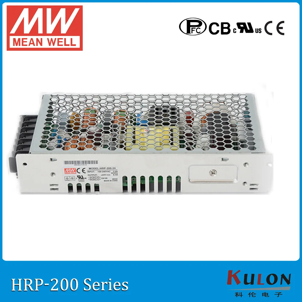 Original MEAN WELL HRP-200-24 single output 200W 8.4A 24V meanwell Power Supply HRP-200 with PFC function Original MEAN WELL HRP-200-24 single output 200W 8.4A 24V meanwell Power Supply HRP-200 with PFC function