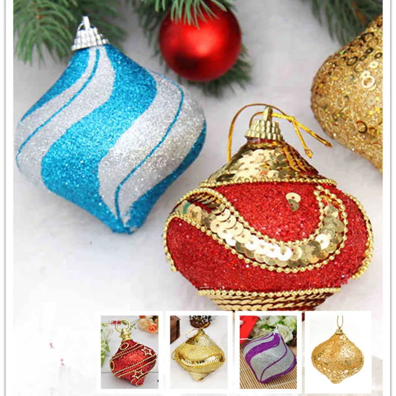 2017 Onion Christmas balls 10cm upscale luxury foam stick decorated