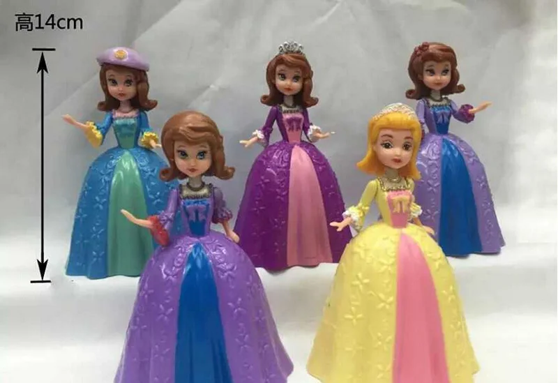 5pcs/set Pricesss Doll Sofia the First Amber PVC Figure Model Toy Gift For Children | Игрушки и хобби