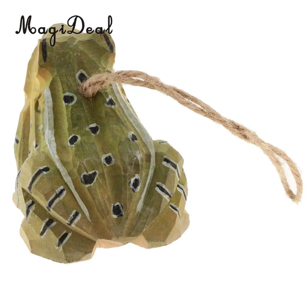 100% Hand Carved Vivid Wooden Animal Wood Hanging Decoration Wind Chimes Garden Wall Hanging Crafts Gifts Retro Outdoor Decor