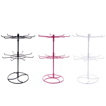 

Metal Necklace Chain Bracelet Rotation display Holder fashion 2 tiers Jewelry Display Stand Rack scarves tie wig bracelet Hanger