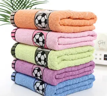 

large bath towel football beach towel large 100 cotton bath towel 70x140cm high quality for Adult