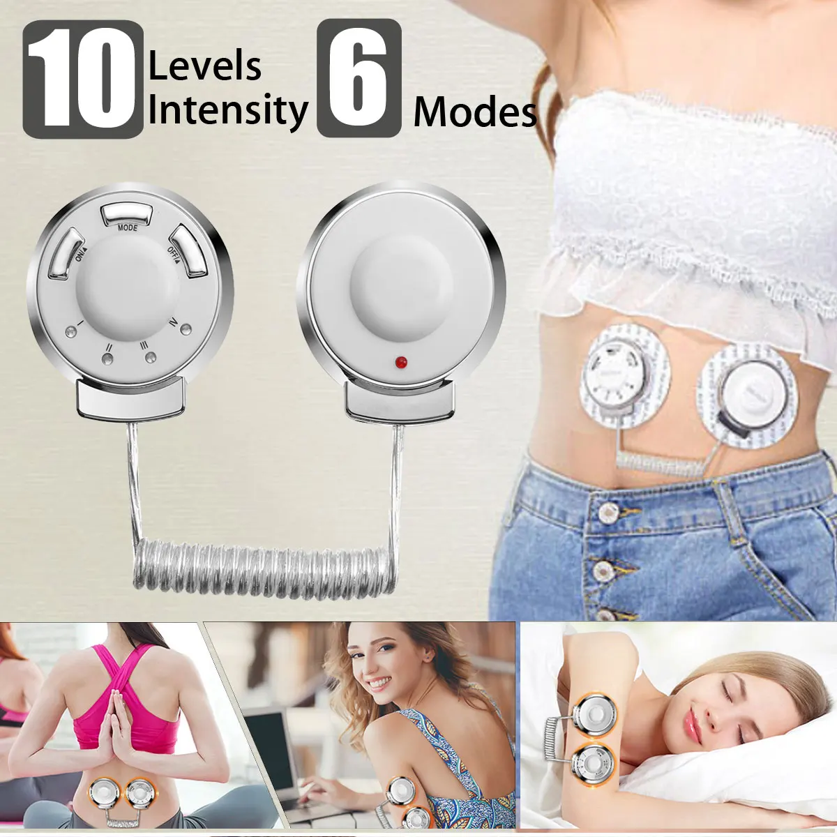 KIFIT Smart Electric Vibrating Slimming Instrument Belly Fat Burning