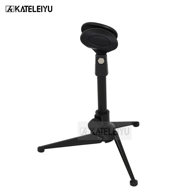

NB-11 Microphone stand Non-slip feet Durable metal construction Folding desktop stand