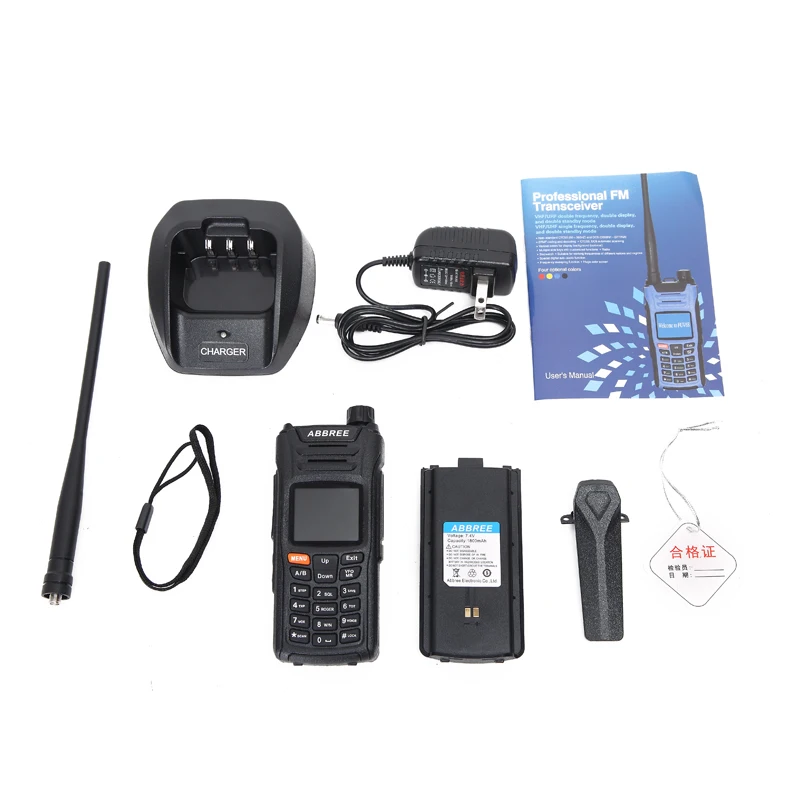 ABBREE AR F6 Walkie Talkie 6 Bands Отображение режима ожидания 999CH Многофункциональный VOX DTMF SOS