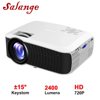 

Salange T23 LED Projector 2400 Lumens 1280*720 Mini Video Beamer HDMI VGA USB Home Theater Option T22 Proyector