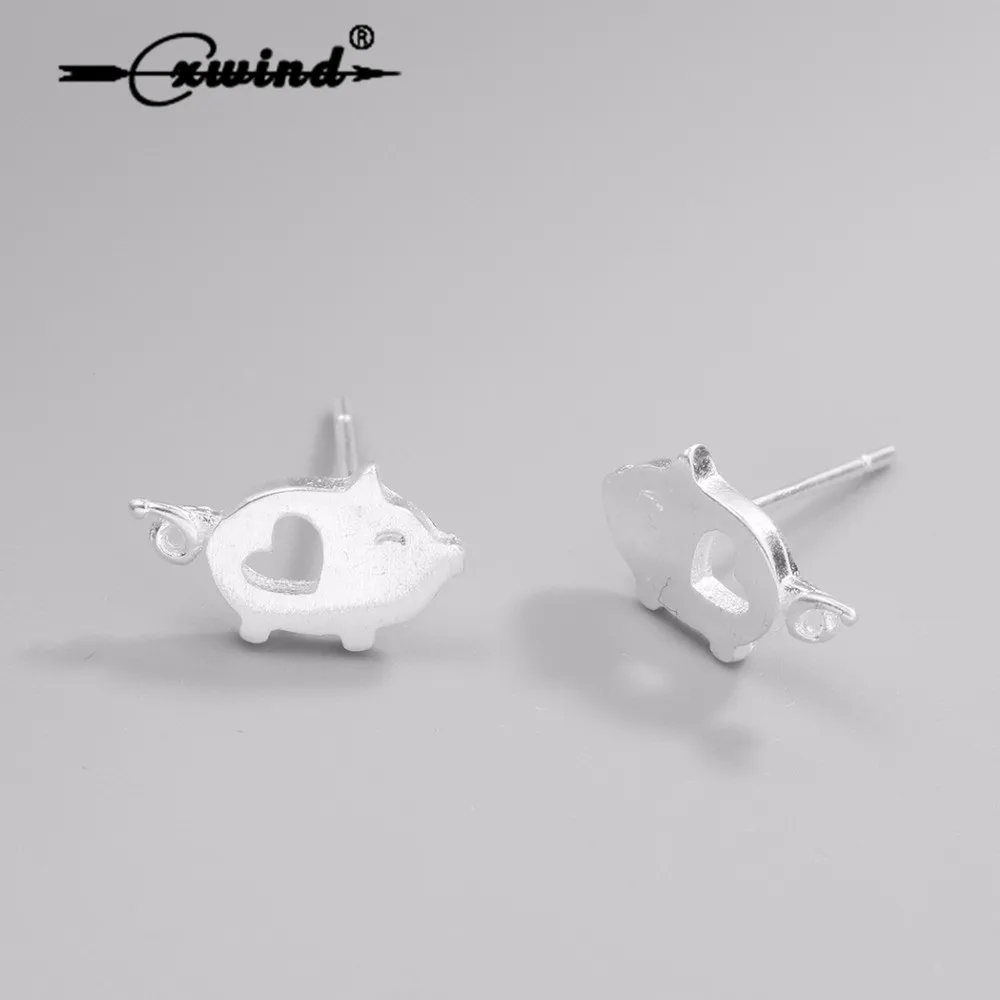 Cxwind модные серьги в форме свинки в форме сердца, милые дизайнерские серьги в форме сердца, ювелирные изделия для женщин, подарок для девочек, oorbellen