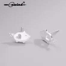 Cxwind модные серьги в форме свинки в форме сердца, милые дизайнерские серьги в форме сердца, ювелирные изделия для женщин, подарок для девочек, oorbellen