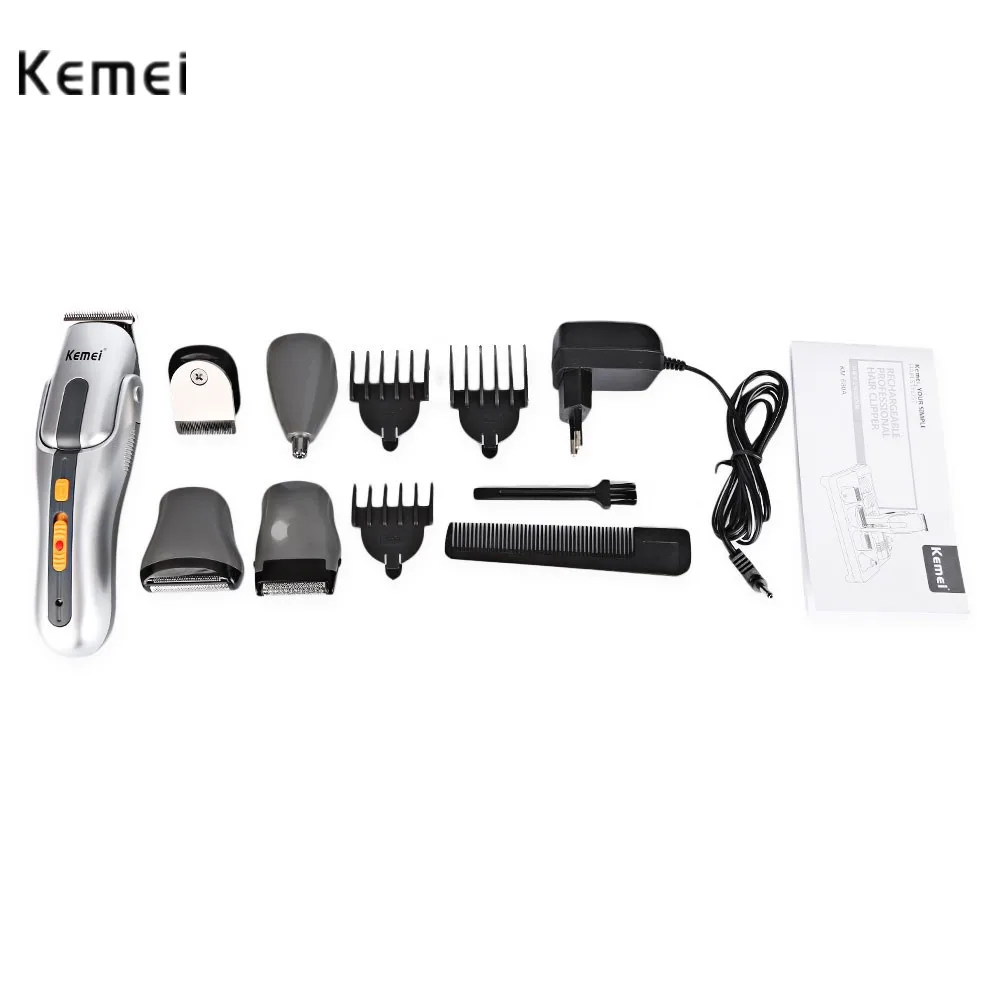 Kemei км 680A ЕС Plug Многофункциональный Перезаряжаемые электробритва бритва