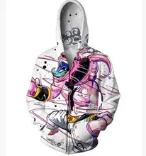 Funny hoody men women harajuku style jacket Kid Dragon Ball sweatshirt Clothing Casual Zipper hooded tops plus size S-XXL