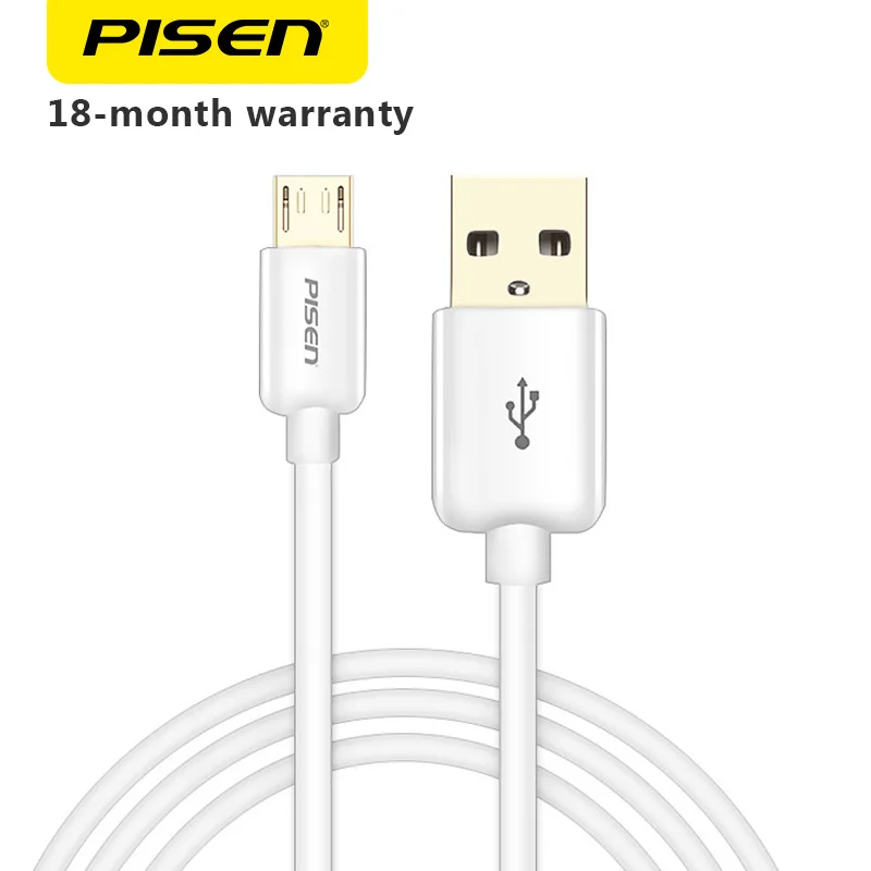 

PISEN 0.8m /1.5m Micro USB Cable Fast Charging Data Sync Android USB 2.0 Charger Cable Android for Xiaomi Huawei Samsung
