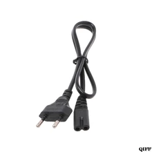 Прямая поставка& 2-контактный штырек AC EU Питание кабель подводящего провода Мощность шнур для настольных Mar28