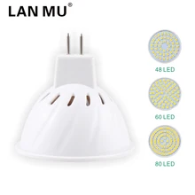 LAN MU MR16 LED Spotlight Bulbs 4W 6W 8W AC 220V 110V SMD 2835 GU5.3 Lampada LED Bulb 48 60 80Led Energy Saving Home Lighitng