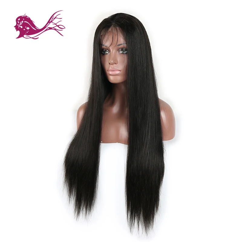 EAYON волосы полный кружево Remy бразильские человеческие волосы парики натуральные шелковистые прямые с волосами младенца 130% плотность предварительно сорвал