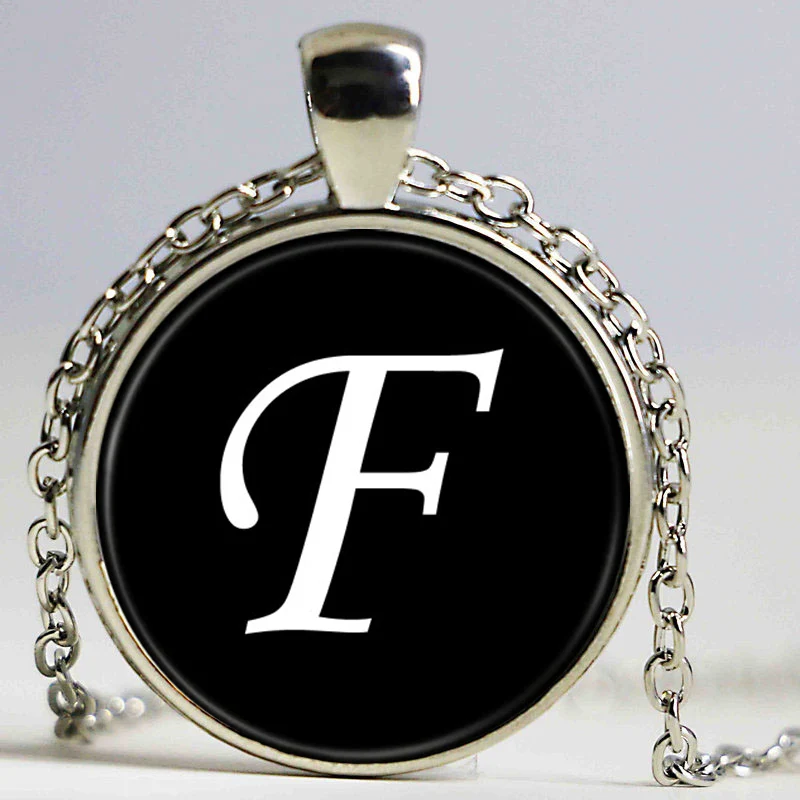 Letter English alphabet necklace pendant jewelry THE ONLE word necklace